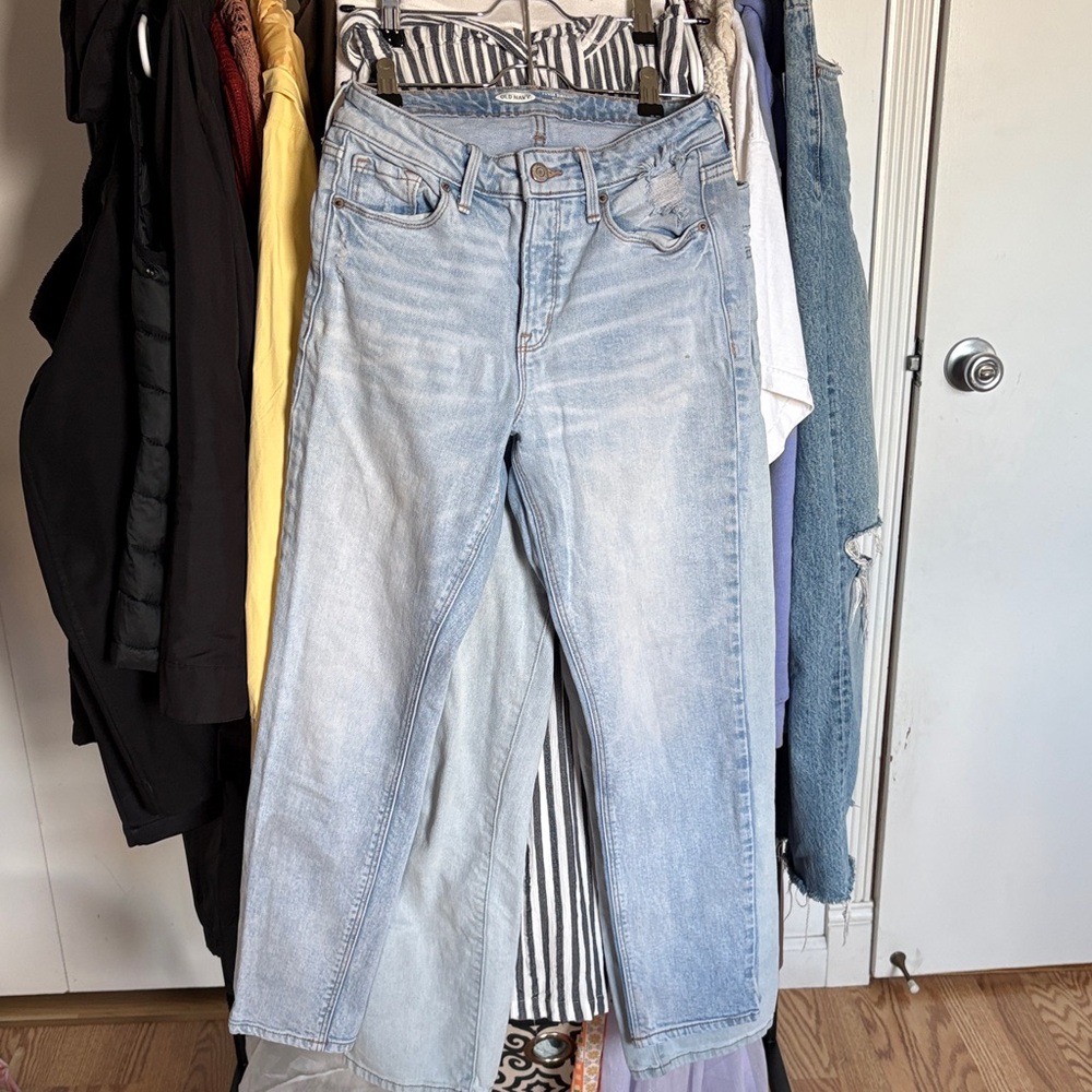 Old Navy Blue Power Straight Jeans